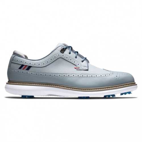 Grey Footjoy Traditions - Shield Tip Men's Spiked Golf Shoes | UKAJPM169